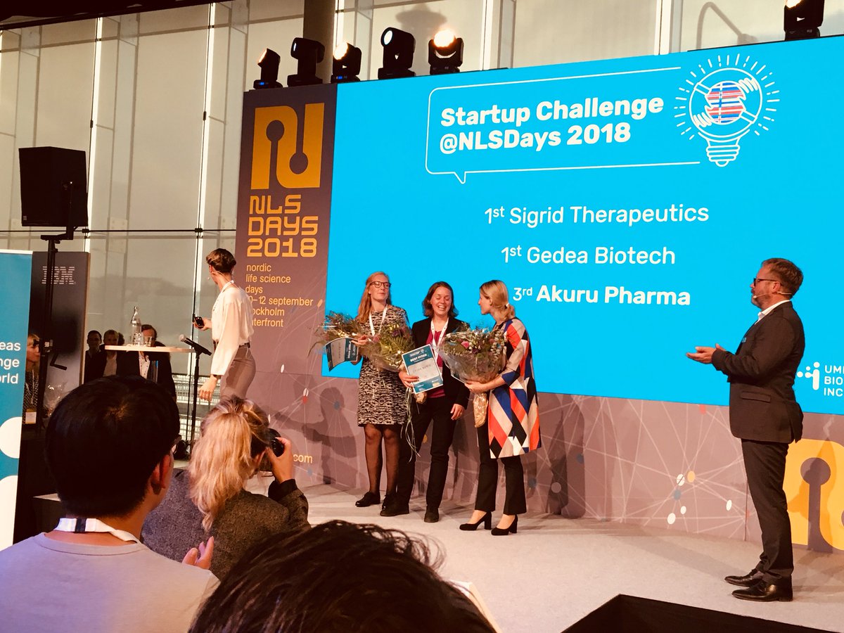 AUlrikaR's tweet photo. Who runs the world - at least at @NLSDays pitch session #skåne #gedeabiotech #akurupharma #sigridtherapeutics #investinskane https://t.co/mBN94xthkY