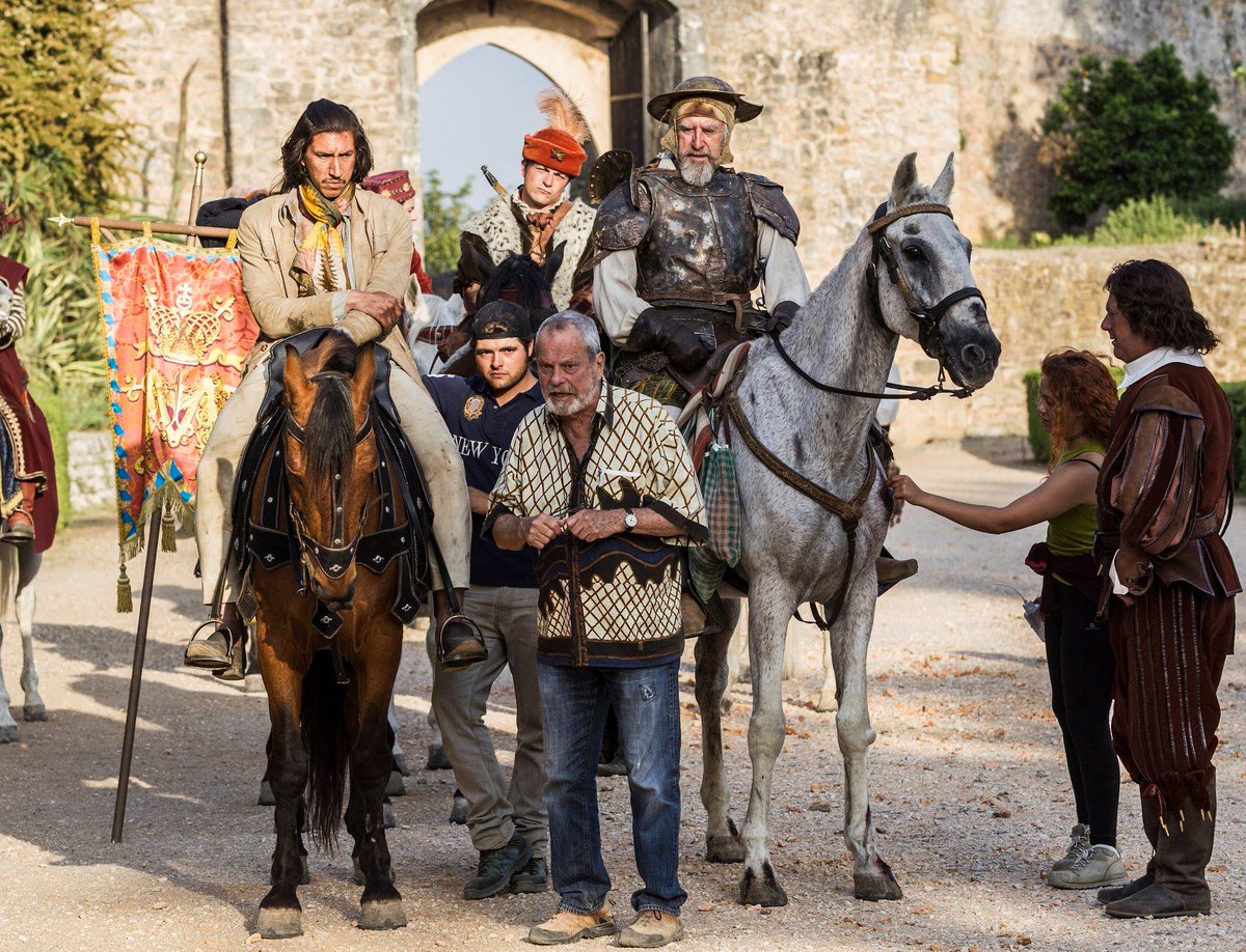 "Behind the Scenes: Year 27, Day 39. Difficult day.. the Director can't remember why he ever wanted to make The Man Who Killed Don Quixote, or even where the nearest toilet is." - TG, 10 September 2018 #QuixoteVive