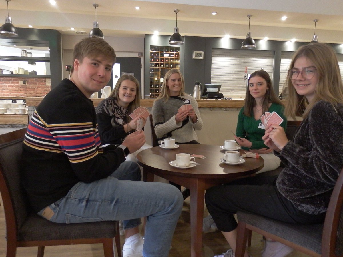 OakhamUpperSch's tweet photo. IB DP retreat carries on for Form 6! There is much to be learnt about Academic Honesty, time management and teamwork. And breaks to be had! #IBcore #ExtendedEssay #playingcardsinsteadofphones @IB_DP https://t.co/ZWGTkyWts5