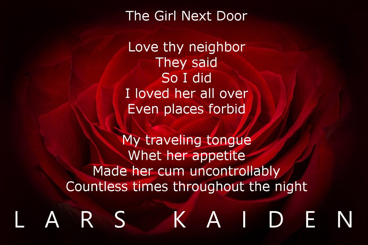 The Girl Next Door - Short Poem #EARTG #LPRTG #Erotica Blog  bit.ly/23OyvcF  via <a href="/LarsKaiden/">Lars Kaiden</a>