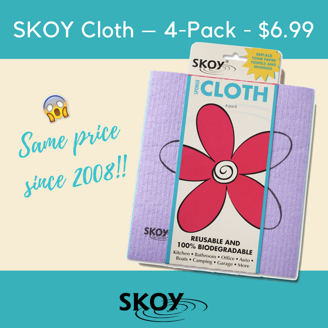 Skoycloth's tweet image. Did you know our# BESTSELLER has continued to be the same price since 2008!? 🙌  To #celebrate, here is a 10% off for your next purchase for TODAY ONLY! Enter "Celebrate10" at checkout!
👉 bit.ly/SkoyCloths
#skoycloth #reusablecloth #spongecloth #biodegradable #cleaningtips