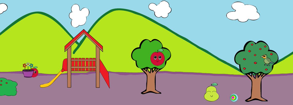 Hallo, mein Name ist Birnchen. Ich spiele lieber draußen mit meinem besten Freund Äpfelchen. Spielst du auch gerne draußen?
#birnchen #äpfelchen #birne #Apfel #Spieleimfreien #zusammenspielen  #freunde