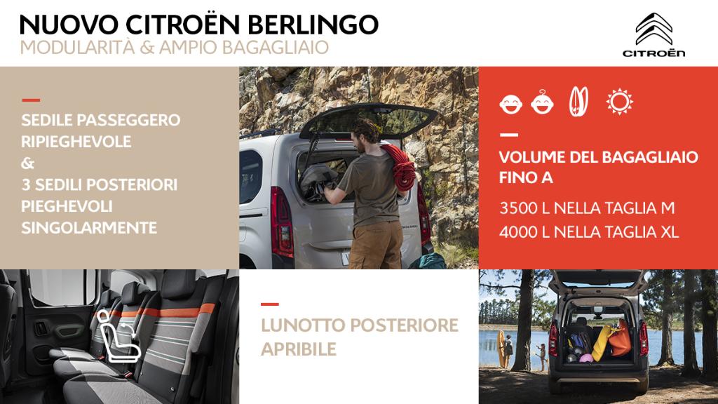 Spazioso, confortevole e personalizzabile. Scopri Nuovo #Citroën #Berlingo: bit.ly/2N1adO4 #Comfort