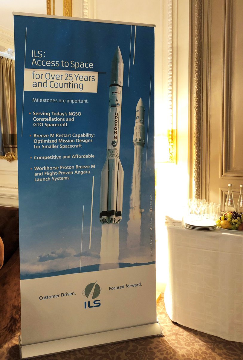 ILSLaunch's tweet photo. Feeling cozy in Paris: ILS is all set and ready to go at World Satellite Business Week. #ILSProton #WSBW #Euroconsult #satellite #launchservices #rocket #connectivity #business #space @WSBW_Summit @euroconsultEC https://t.co/MxSZu0PdGv