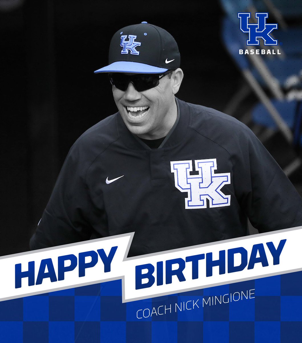 A big Happy Birthday to our fearless leader, <a href="/Coach_Mingione/">Nick Mingione</a>! We know you'll be thriving today! #WeAreUK