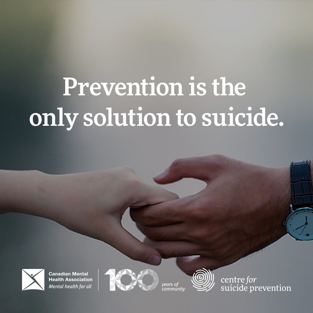 CMHA_NTL's tweet photo. People who attempt and die by suicide don’t really want to die: they want the pain of living to end, and that’s not the same thing.  
#WSPD #CMHA100 #WSPD2018 https://t.co/KyXPGD4Tsi