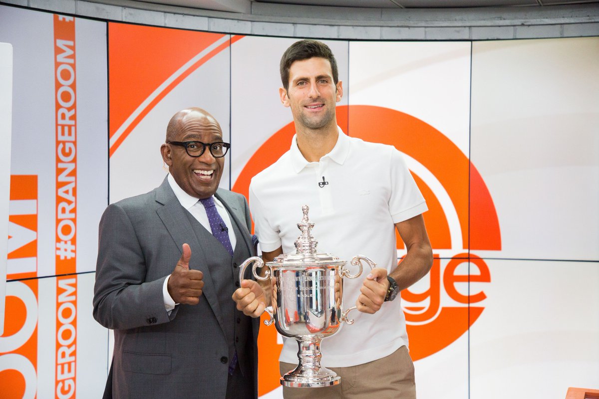 So glad #USOpen champs <a href="/Naomi_Osaka_/">Naomi’s Shinobi 🇯🇵🇭🇹🇺🇸</a> and <a href="/DjokerNole/">Novak Djokovic</a> could stop by this morning!