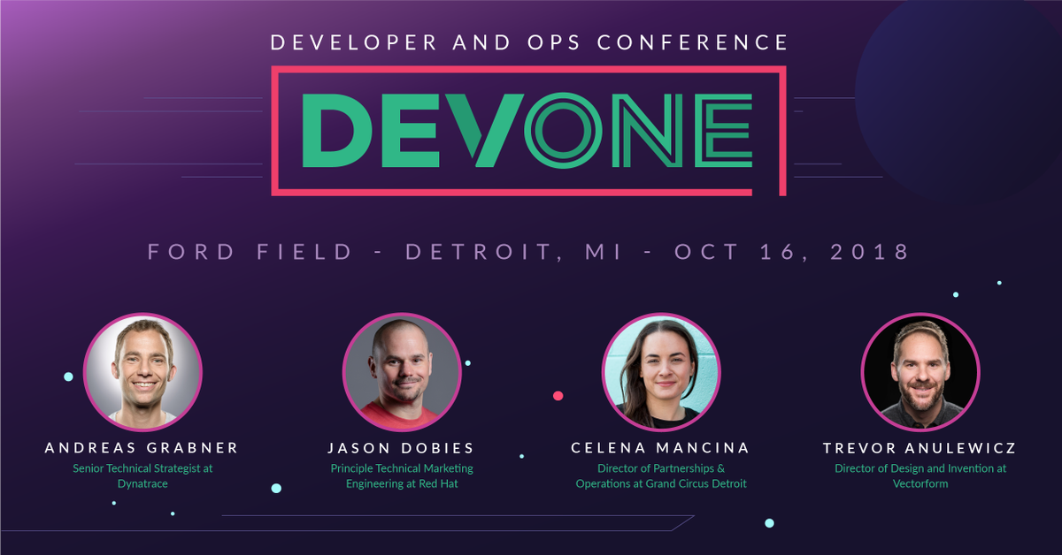 DynatraceLife's tweet photo. 35 days until #DevOneDetroit. Its one-day mission: To explore the hottest topics of #DevOps, to seek out new challenges in #SoftwareDvpt, to boldly go where no human has continuously integrated before. Tickets>>https://t.co/7d9PpjRJhw https://t.co/kFWQrM0VBN