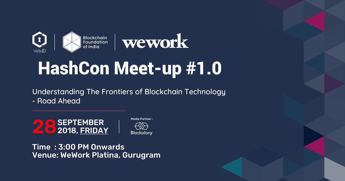 It's getting closer. Don't miss the chance to be a part of #BFI's HashCon Meet-Up #1.0 where you will get the opportunity to explore an ecosystem completely based on #blockchain. Register yourself today and book your seat - bit.ly/2LR4Hs0