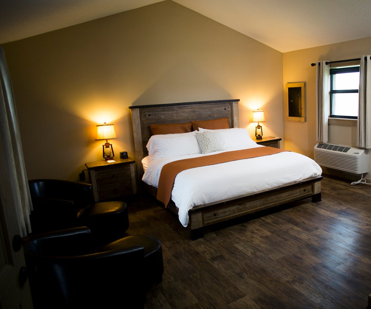 The OK Corral has 24 cabin rooms with chic rustic furnishings, lush linens, luxury bath products, custom decor, daily housekeeping, &amp; all the modern amenities of today. Email cabins@okcorralgunclub.com or call 863-357-2226 to book your getaway from the everyday world. #OKC