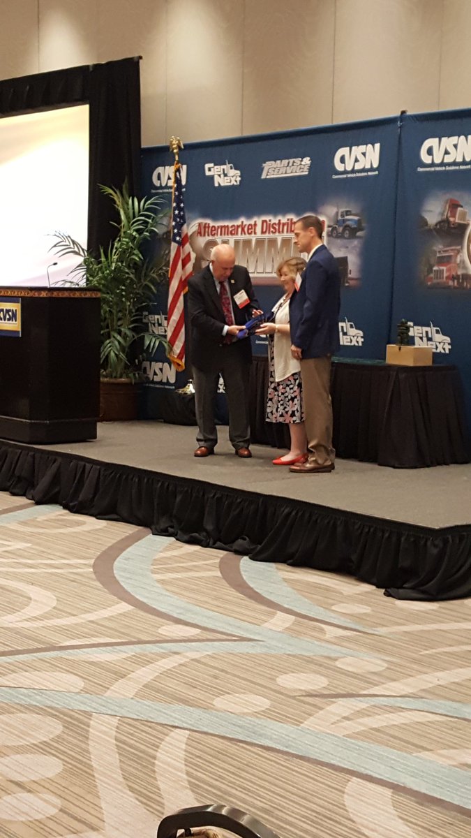 Honoring Ramona Greene for 47 years of service to our industry. #CVSNSUMMIT2018 #aftermarket #HeavyDuty