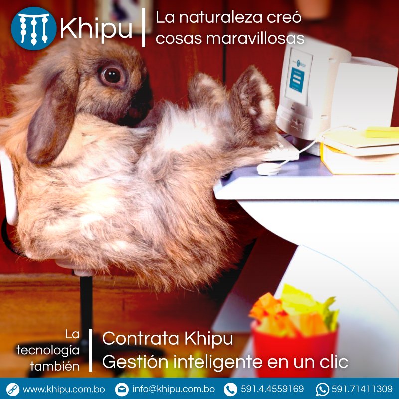Khipu_Contable's tweet image. ¡Contrata el sistema Khipu!
khipu.com.bo
#Bolivia #bolivianos #Cochabamba #LaPaz #Potosi #Oruro #Sucre #Uyuni #elalto #santacruz #beni #pando #Tecnologia #actitud #contabilidad #empresa