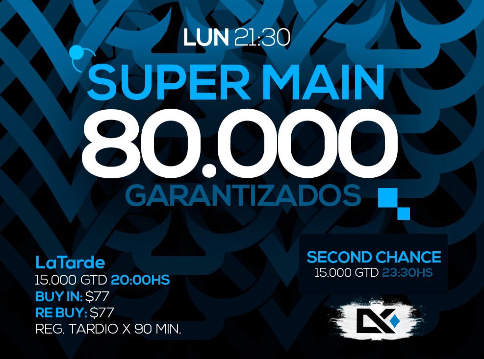 redarpoker's tweet photo. ♡ ♢ $80.000 GARANTIZADOS ♤ ♧
¿Queres ganar tu entrada? No dejes de participar en nuestros beneficios semanales!
#Poker #UltraMain #Juego #Garantizado #TorneosOnline https://t.co/qBpsfTrGue