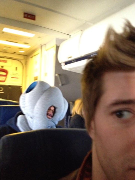 ostrich pillow plane