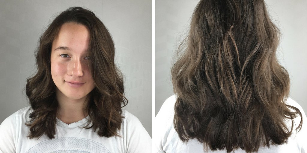 Studio237Salon's tweet image. This client gets a blunt textured lob. Michelle uses AG tousled texture spray for shine and movement. 
#Studio237 #MichelleCain237