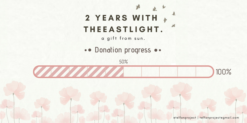 telfanproject's tweet photo. [UPDATE] Hello SUN! It has been a few days since 3 of the domestic forms closed, and we are at 50% of our goal now! The int'l, INA and VN forms are still open. If you missed the deadline of the domestic form, don't hesitate to contact us or the reps~ to the 100%: Let's Do It!💪 https://t.co/DybUunPHRA