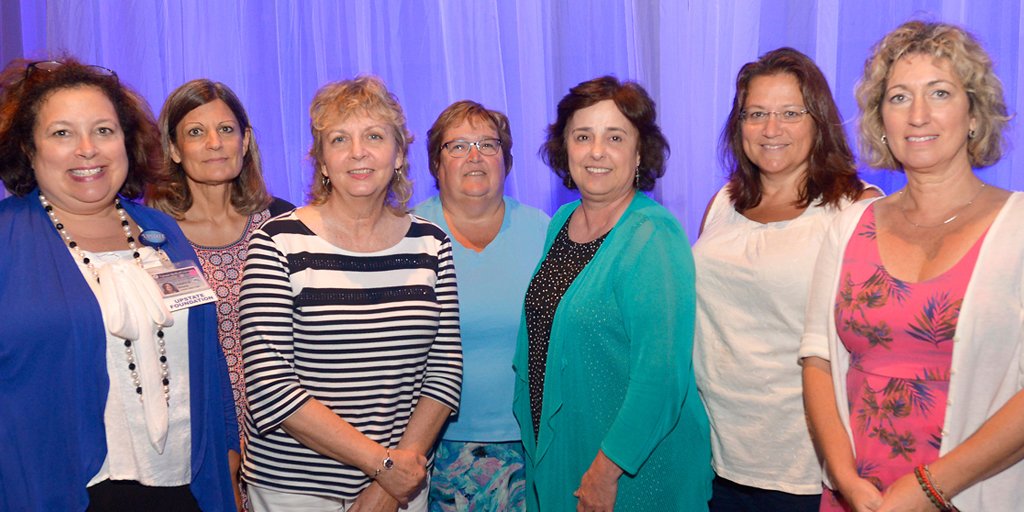 EileenPezzi's tweet photo. @UpstateNews Employee recognition day included some of our amazing Upstate Foundation staff celebrating 5-30 years of employment. Julie, Cheryl, Robin, Sue, Terry, Mary, not pictured Terry H. Congratulations to all. -Eileen https://t.co/xHFl92Dqwh