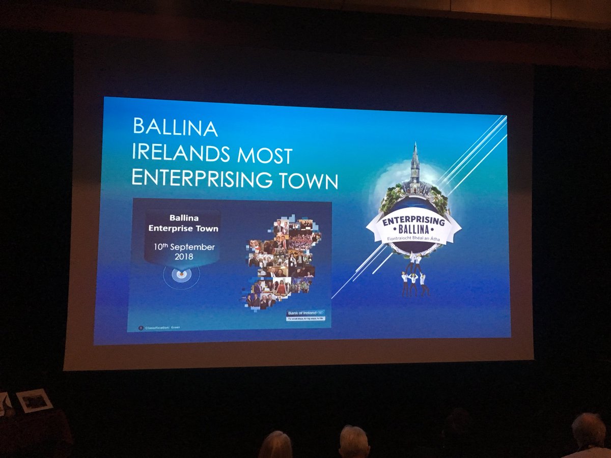 Delighted to be supporting <a href="/ChamberBallina/">Ballina Chamber</a> today in their bid to be recognised as Ireland’s most enterprising town! #EnterprisingBallina #loveBallina