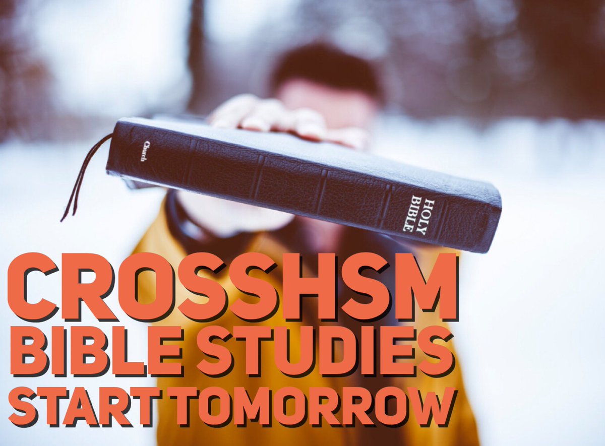 Hey, hey!! CrossHSM Bible Studies start back tomorrow! Guys - Tuesdays - 6pm-8pm @ 212 S Front St (dinner will be provided)
Ladies - Thursdays - 5pm-6:30pm 116 Langley Ct (snacks will be provided)
Come be a part of what God is doing! Hope to see y’all there!