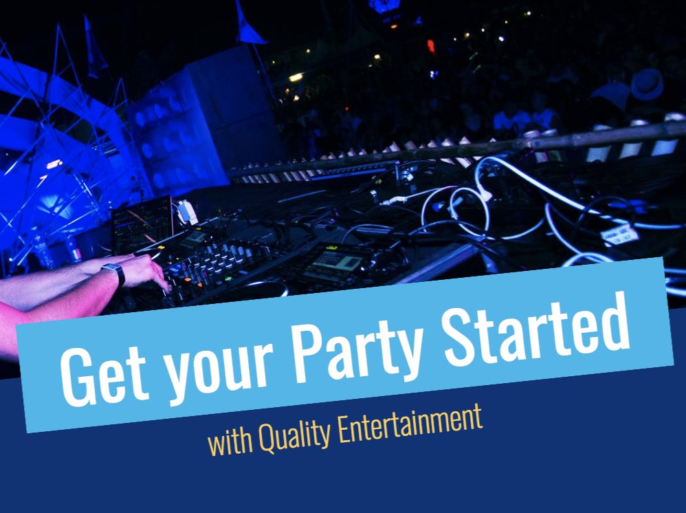 We are your Entertainment Company in Ottawa. There is no event too big or too small! buff.ly/2Lr9z76 #DJServices #EntertainmentCompany #EntertainmentIdeas #LiveMusic #AVEquipment #DecorLighting #DanceFloorRental