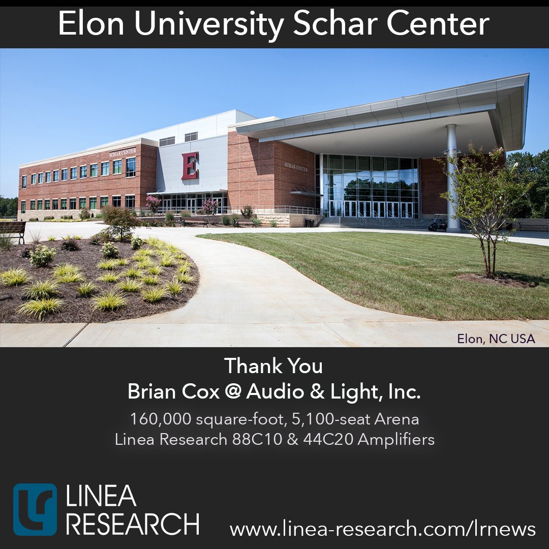 linearesearch's tweet photo. Linea Research Amplifiers Impress at Elon University Schar Center #LineaResearch #Amplifiers #FulcrumAcoustics #AudioAndLightInc #ElonUniversityScharCenter Read the full story on our website https://t.co/F44kpdlxmB