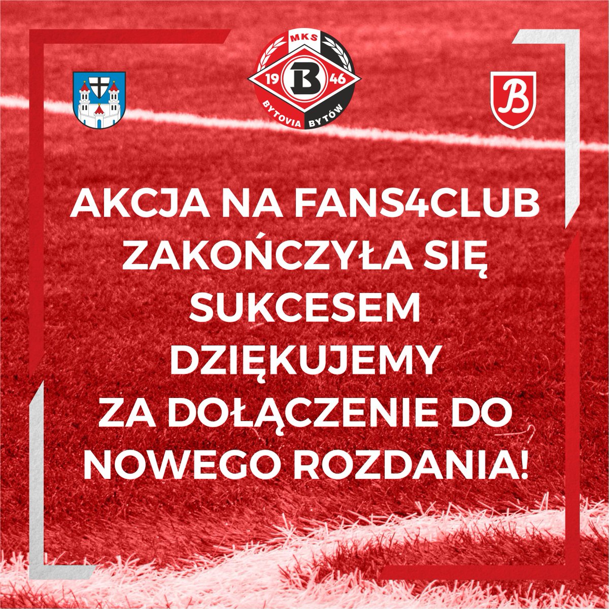 ✔️ Akcja na <a href="/Fans4Club/">Fans4Club</a> dobiegła końca. Cel został zrealizowany. Dzięki Waszej pomocy będziemy mogli tworzyć jeszcze lepsze i ciekawsze treści. Dziękujemy za dołączenie do nowego rozdania! #nowerozdanie