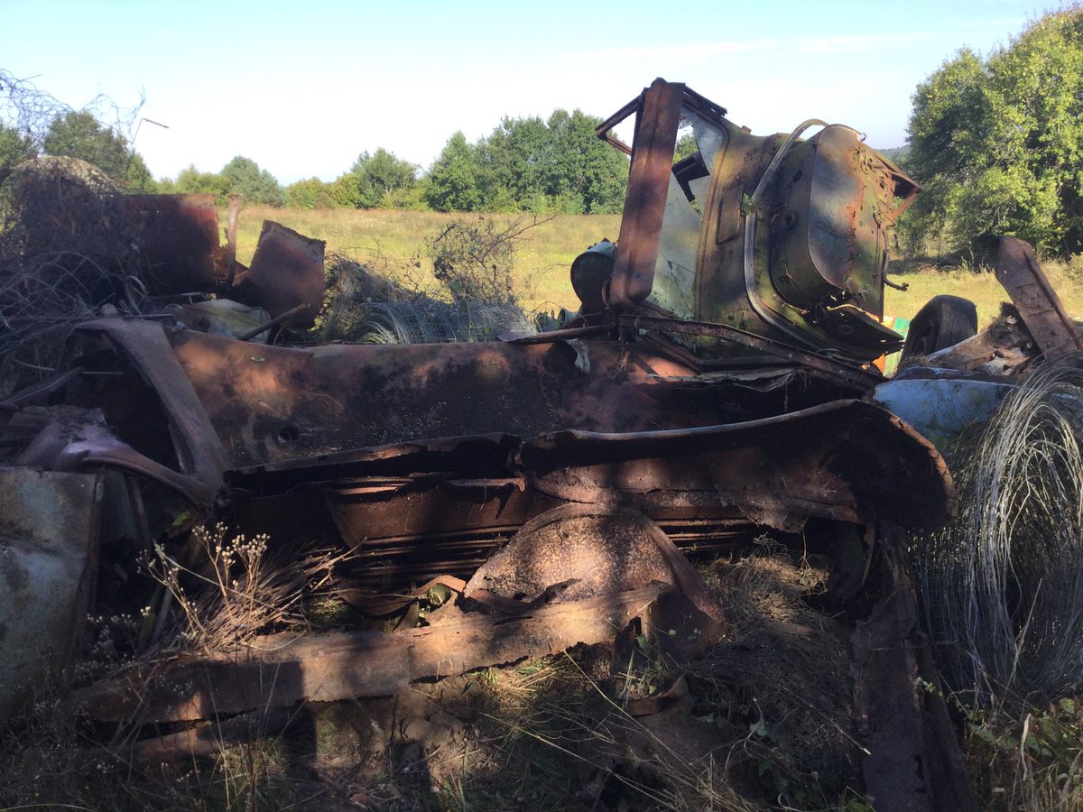 RangeDays's tweet image. A tempting French scrap pile we came across today! Who knows what lurks beneath....?