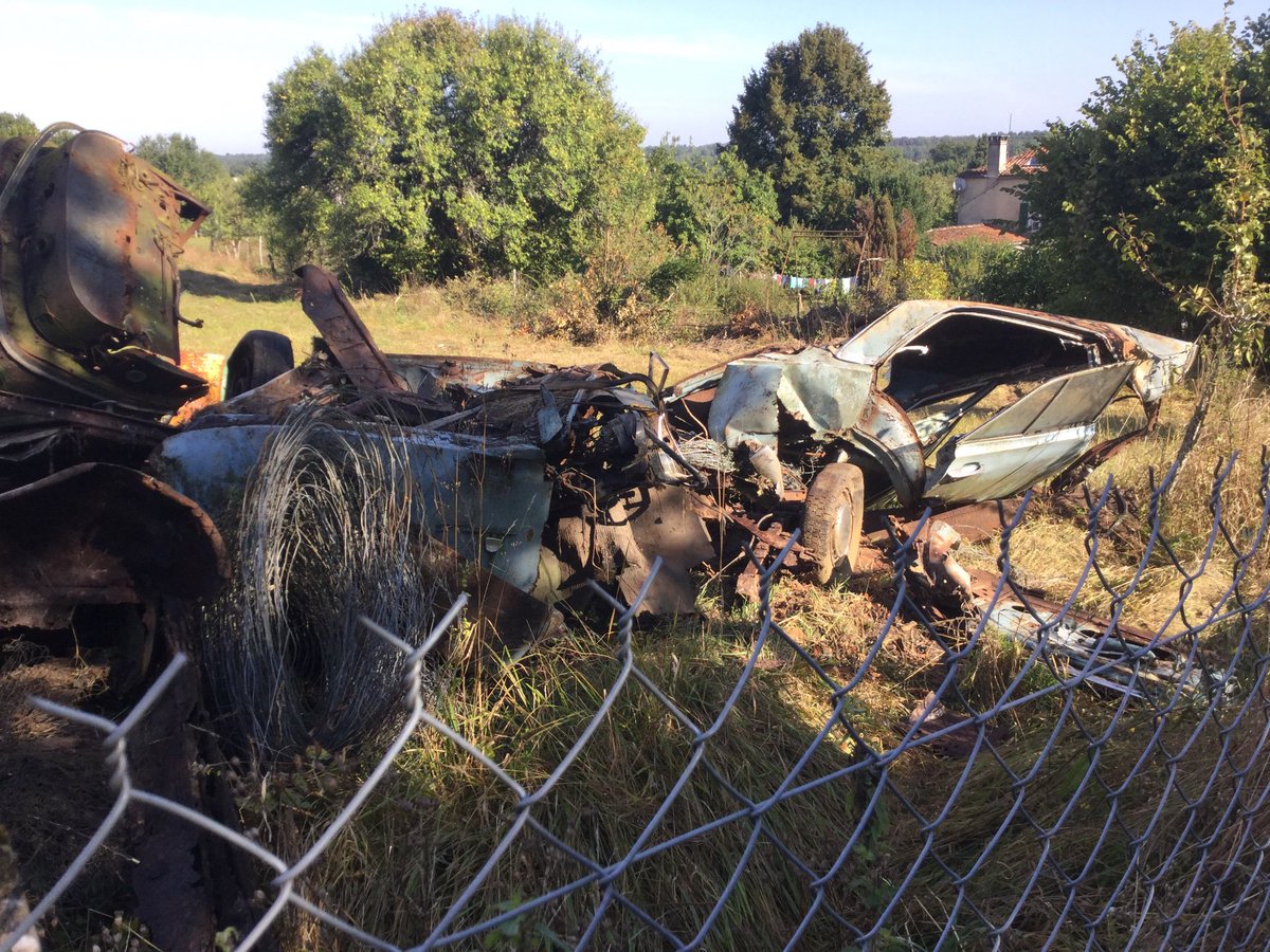RangeDays's tweet image. A tempting French scrap pile we came across today! Who knows what lurks beneath....?