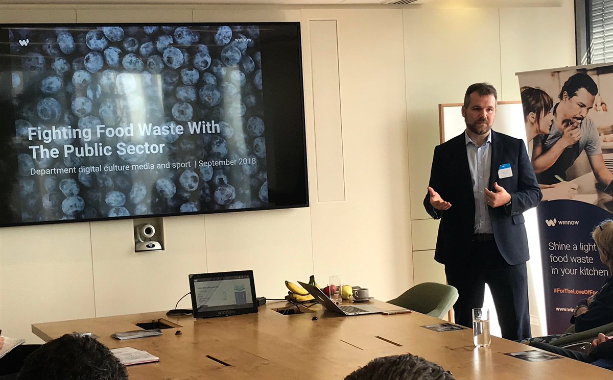 WinnowSolutions's tweet image. &quot;Food waste is a $1 trillion problem and there are a lot of opportunities for businesses addressing the issue&quot; By @Marc_Zornes  with @DCMS_SecOfState Join the movement #ForTheLoveOfFood #TechIsGREAT
