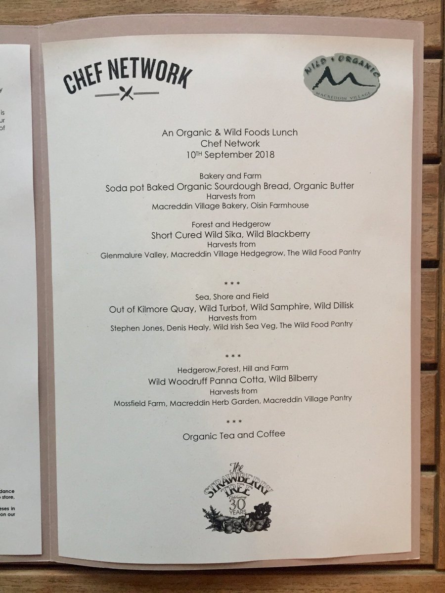 Macreddin's tweet image. The @ChefNetworkIRL participants enjoyed a Wild Foods Lunch today, then off to do some foraging... #chefnetwork #loveourindustry #alwayslearning #wildfoods #macreddin