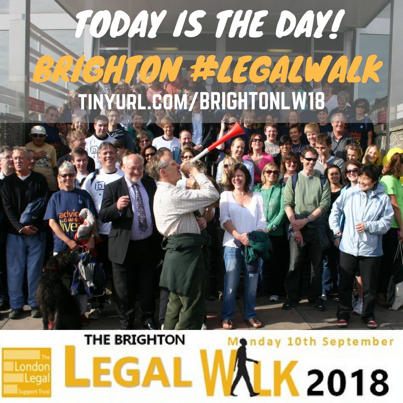 Today is the day! A big thank you to @BHTAdvice for taking on 10k for justice at the Brighton #LegalWalk. Sponsor the team here: uk.virginmoneygiving.com/BHTBrighton