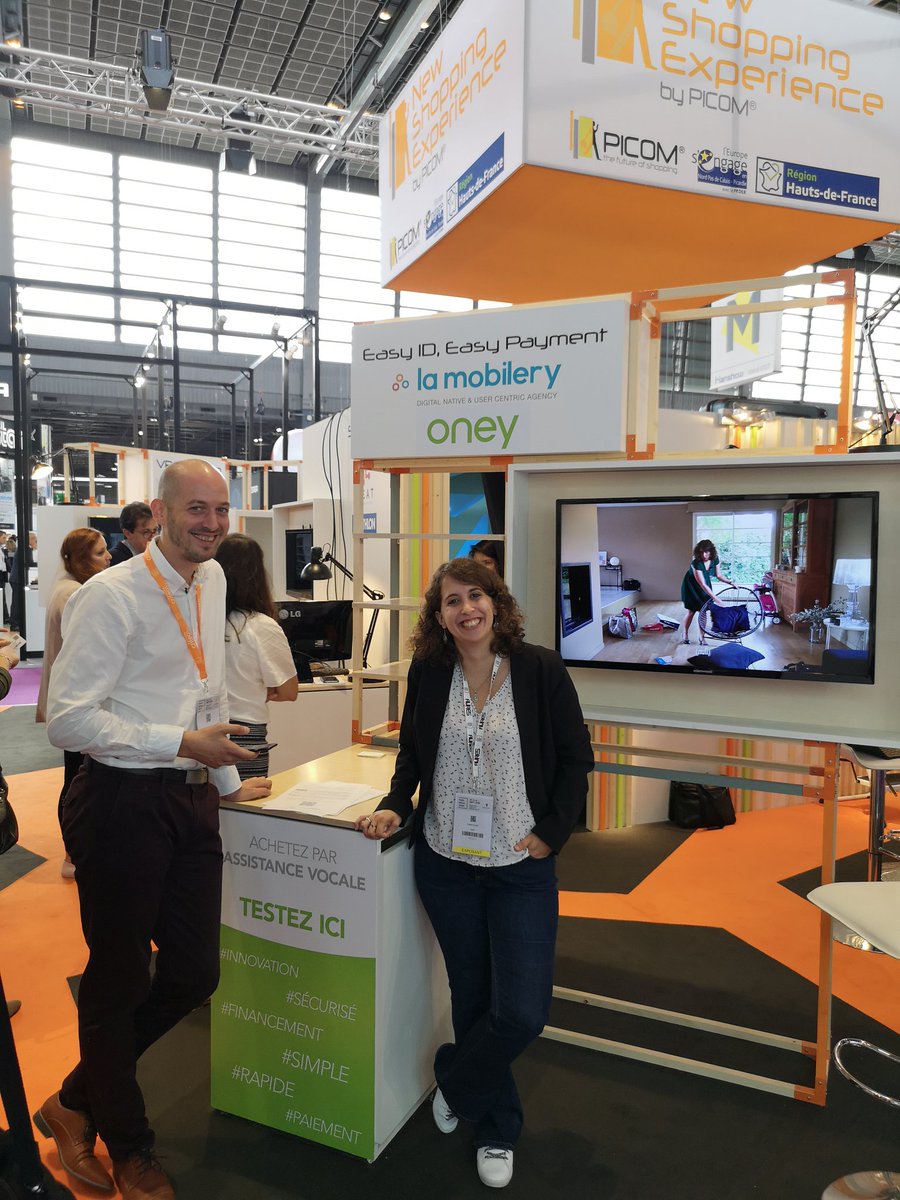 DelcourtNico's tweet photo. Retrouvez notre dernier projet innovant avec @OneyFrance sur #PRW18 stand M058. L'assistant vocal pour le paiement @LaMobilery @NSE_PICOM #Innovation https://t.co/Oil1lJdAQ5