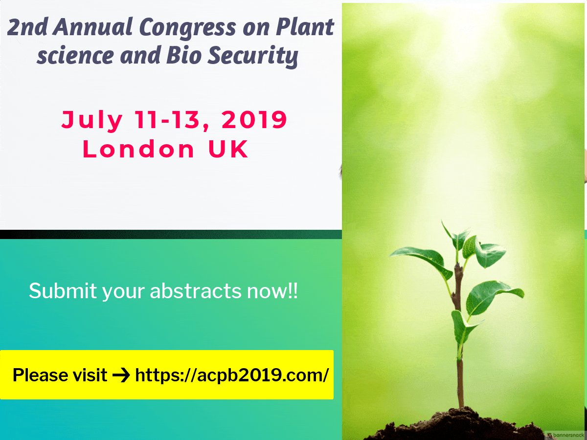 acpb2019london's tweet image. #PlantScience2019 #ACPB2019 #PlantScienceConference @London #UK on #July11to13 2019 
Submit your #Abstract now...
First round of #Abstract submission last date: September 26, 2018

For more details, please visit: acpb2019.com/importantdates…