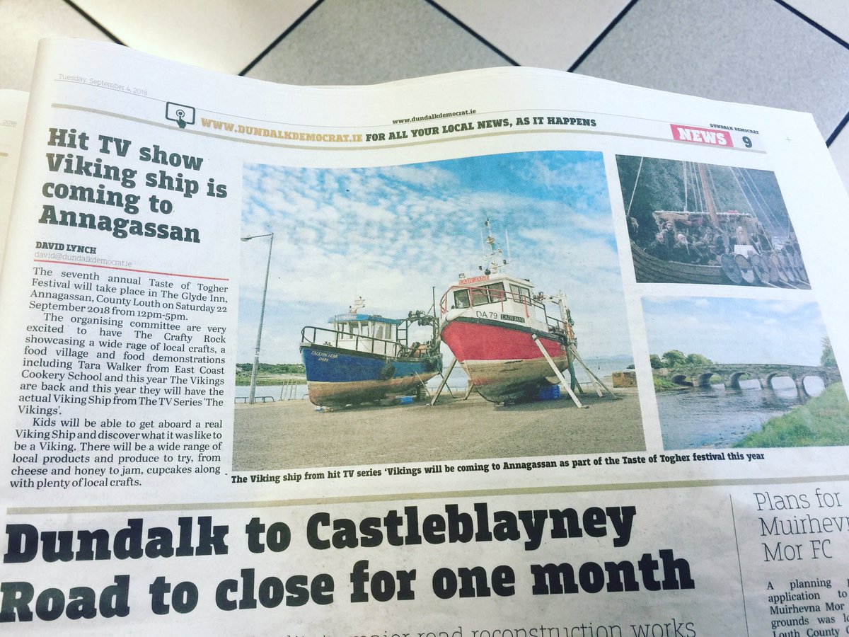 Lovely piece in The Dundalk <a href="/DundalkDemocrat/">Louth Live Dundalk Democrat</a> about #tasteoftogher2018 #louthchat tasteoftogher.com
