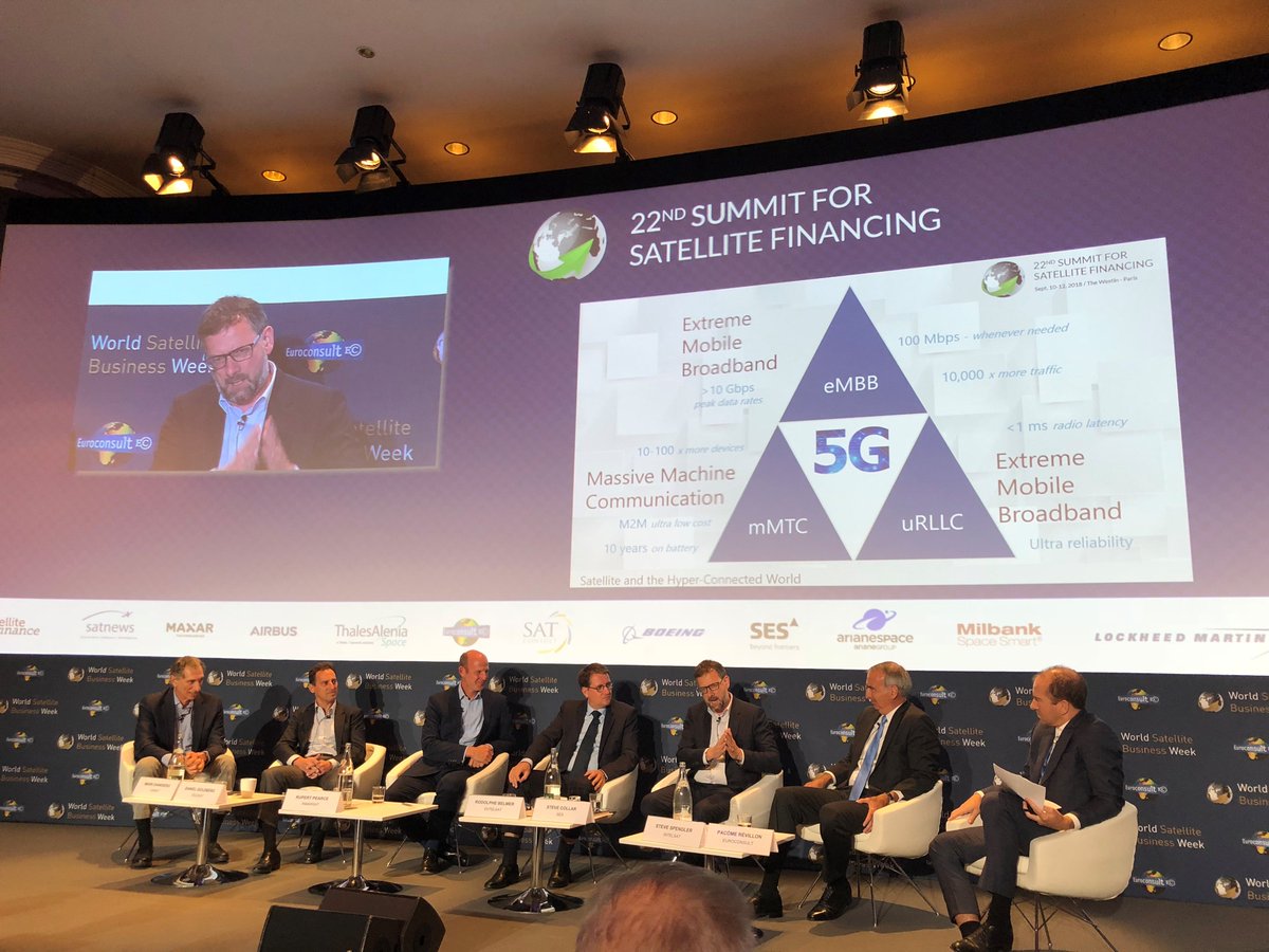 SES_Satellites's tweet photo. Combining 5G with cloud & satellite technologies can generate much cost savings. Our industry's challenge to satisfying growing needs of telcos is scale but we, at SES, have a plan to scale our services and offer a new ecosystem #03bmPOWER, says @steviecSES at #WSBW #WSBW2018 https://t.co/TbVI2rOCz1