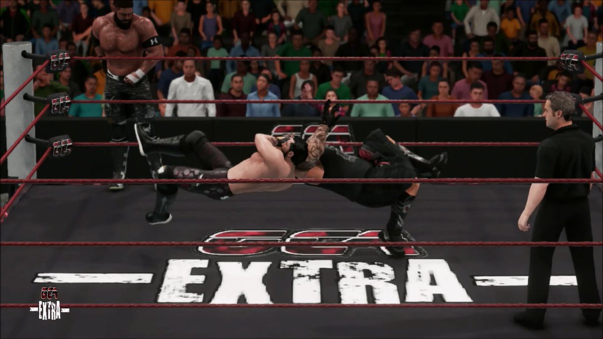 GCAWRESTLING2K's tweet photo. On the August 29th edition of #GCAeXtra, #PacmanJackson & #YuriTheReaper took on the team of @BradSkeensCaw & @VintageKidd686! These teams left it all out there in that GCA ring! However, Kidd & Skeens picked up a major upset win over The Tribe! 😮 #GCAWrestleVerse #WWE2K18 #PS4 https://t.co/pnoE9ma6xo