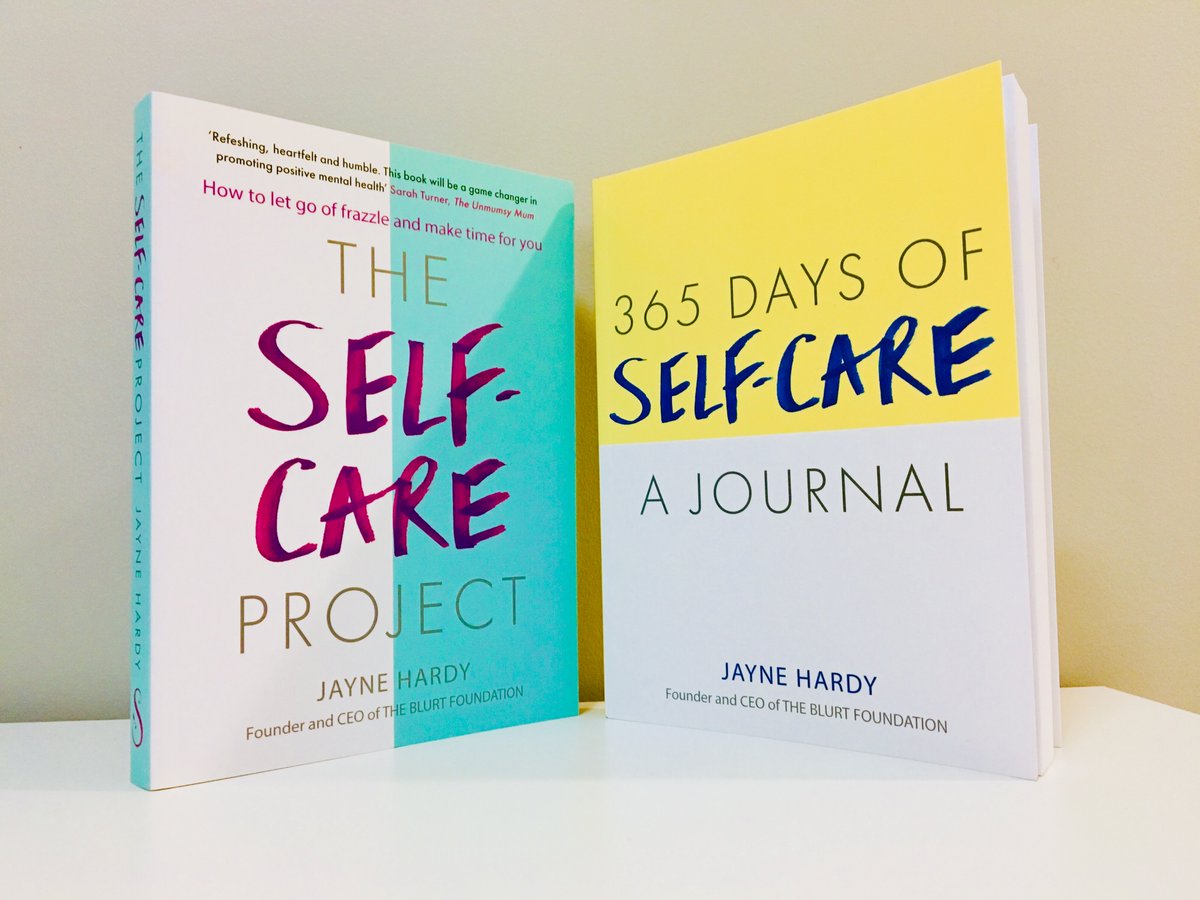 CBGBooks's tweet photo. Following on from the hugely popular #TheSelfCareProject, @JayneHardy, CEO and founder of The Blurt Foundation, continues to help us with the all important practice of self-care!

The #365DaysOfSelfCareJournal is out this Thursday! 🙌📚🙌 https://t.co/0peOeFRAk3