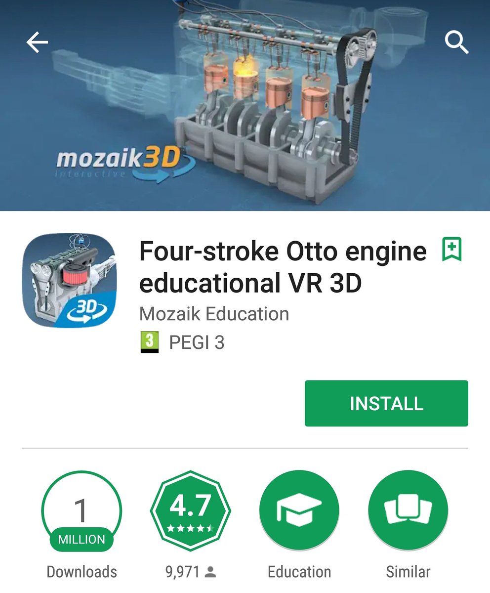 MozaikEducation's tweet photo. 1 million (!!) downloads from the Play store. Thank you, guys, you are amazing! 
#edtech #3D #Application #Engineering #edtechchat #activelearning https://t.co/GV9pug7kZC