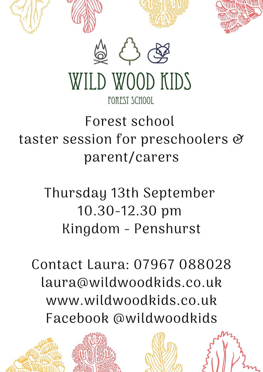 Sign up for this fun activity for kids at Kingdom on the 13th of September. 
This session will be a FREE taster one, so sign up quick before all the spots are gone ☺️
Contact Laura, at Wild Wood Kids for more information. #forestschool #kingdom #kidstime #playtime