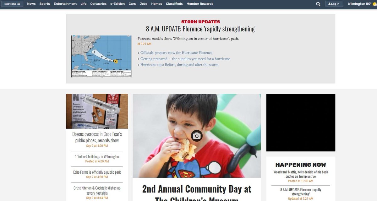 StarNewsOnline's tweet image. To make sure as many of our residents and readers are up to date as possible on #Florence, we've taken down our paywall until further notice. Please tell everyone you know that we'll have as much coverage as we can put up at StarNewsOnline.com | buff.ly/1swBJUN