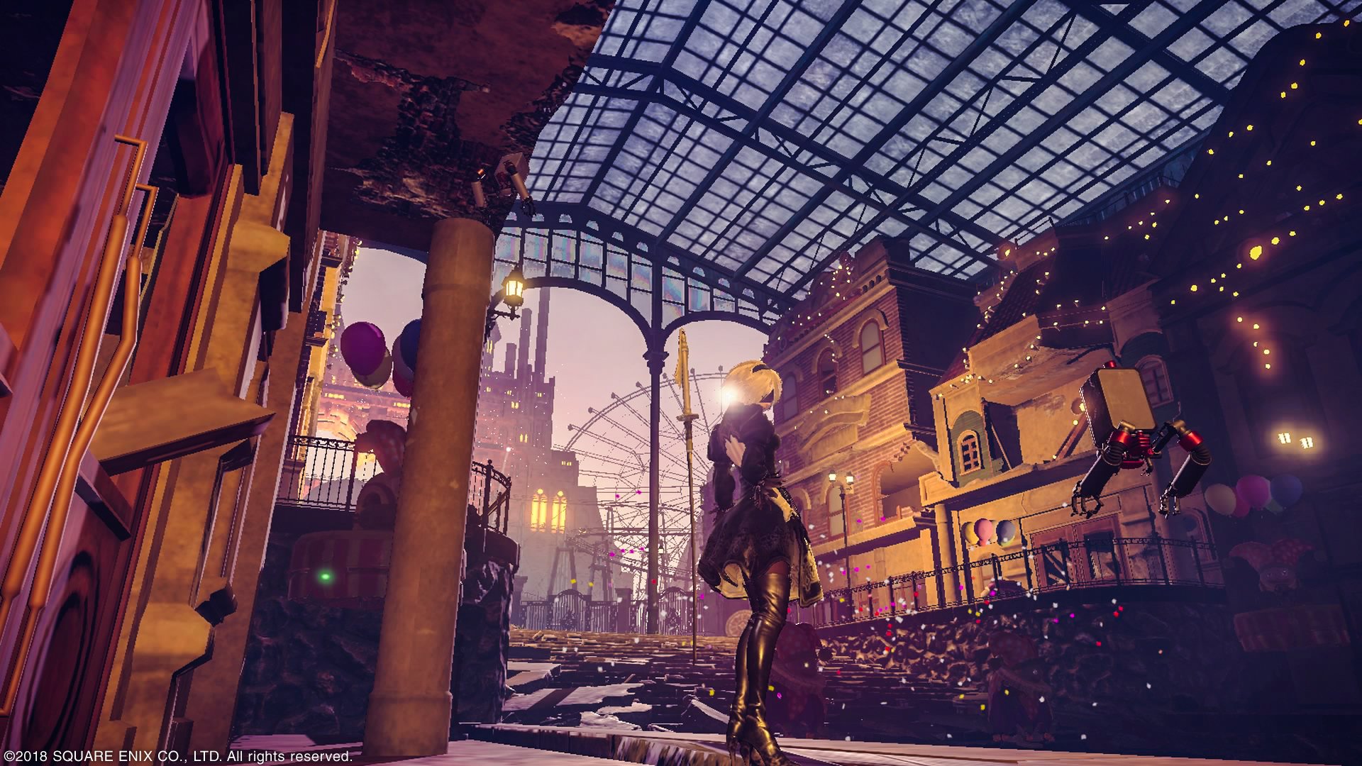 Fujimira 遊園地と2b Abandoned Park Nierautomata Nier ニーアオートマタ 加工