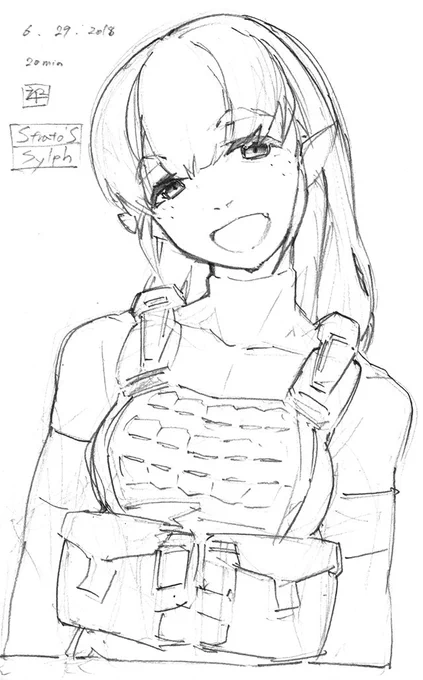『ノア=F-4』
自作ゲームのサブ主人公です。
表情などの練習に
#sketch #doodle #落書き #創作 #オリジナル #ストラトスシルフ 