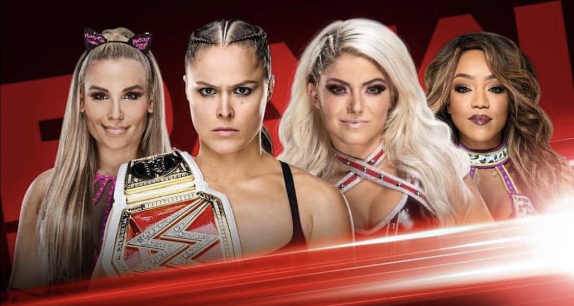 Don’t miss my FIRST tag team match on #RAW TONIGHT! <a href="/natbynature/">low-key legend</a> is gunna give @alexa_bliss_wwe_ and <a href="/thefoxxyone/">fee</a> a wrasslin’ lesson and I’m gunna continue to show #LittleMissBish how a champion should reign 
🥋❤️ #RowdyatHart