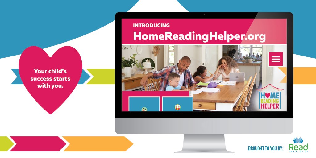 ReadCLT's tweet image. We&apos;re so excited and we just can&apos;t hide it! HomeReadingHelper.org is LIVE! The new website gives parents/guardians what they need to support children&apos;s reading (PreK through 3rd grade) at home. Help us spread the word about this FREE resource! #ReadCLT #HomeReadingHelper