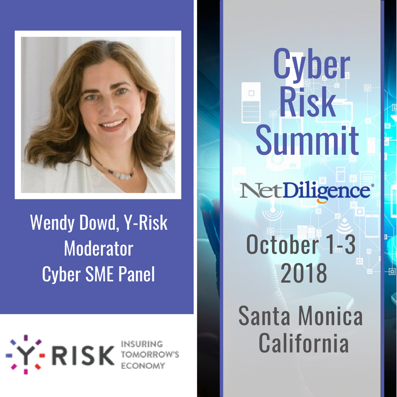 Team_YRisk's tweet photo. Attending @NetDiligence Cyber Risk Summit in Santa Monica? Hear Y-Risk's Wendy Dowd moderate a panel on the state of the cyber SME market. To see full agenda click here: https://t.co/qA71xlicwS https://t.co/PKq0nFYUIF