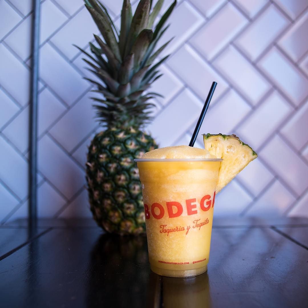 MiamiBeachPages's tweet photo. Getting through Monday with the #bodegasobe Margarita of the Day, Pineapple! Complimentary when you dine in for lunch from 12-1:30 PM @ Bodega South Beach --> https://t.co/uwfN9KyWdw

#margaritamonday #taqueria #MiamiBeach #SouthBeach https://t.co/L2McxTx81f