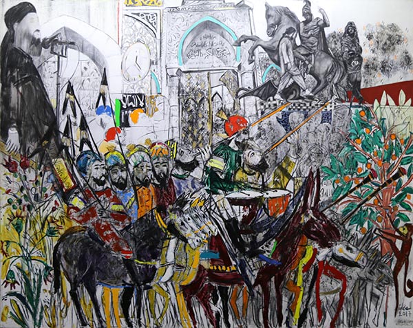 mysakh's tweet image. abed al-kadiri&apos;s &apos;al-maqama al-mosuliya&apos;. lebanon bringing my essay into the contemporary with a post-ISIS homage to al-wasiti&apos;s &apos;maqamat al-hariri&apos;. #dissertationdiaries