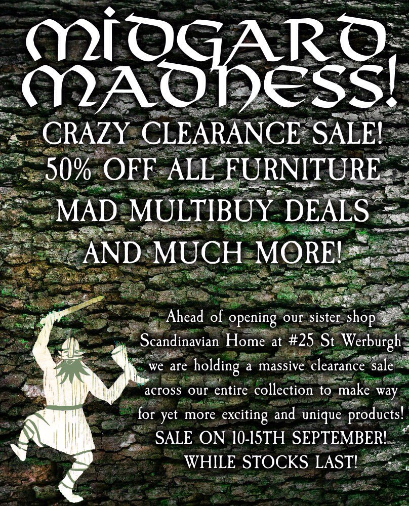 LivingChester's tweet photo. As work progresses nicely on opening our second shop in Chester, we're having a massive clearance sale to make way for all the exciting new stock on its way! So if you're fond of bargains, you know where to come! https://t.co/9wnJS8YmbO