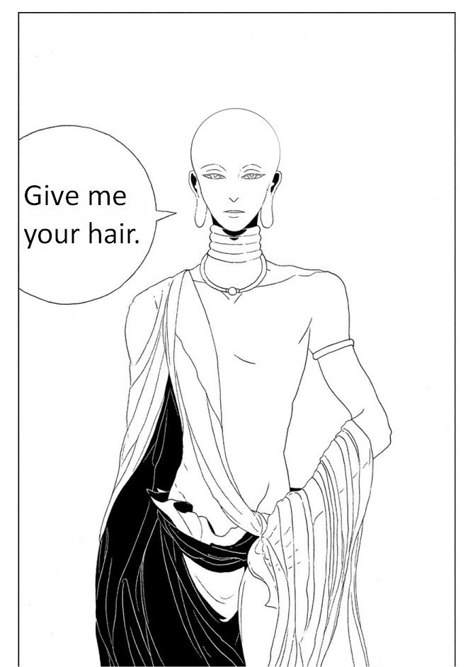 「Aechmea (Houseki no Kuni) 」Making your favorite characters bald!の漫画