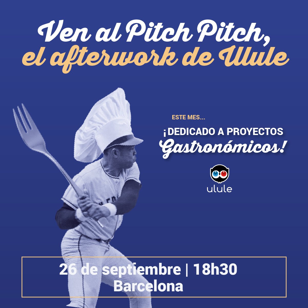 ¿Tienes un proyecto de gastronomía? 🍴🍷 Lanza un crowdfunding y presenta tu proyecto en el Afterwork Eat&amp;Drink, y opta a premios por valor de 1500€ bit.ly/convocatoriaul…
